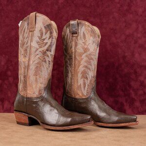 Idyllwind Women Free To Roam Brown Leather Western Cowvoy Snip Toe Boots sz 9